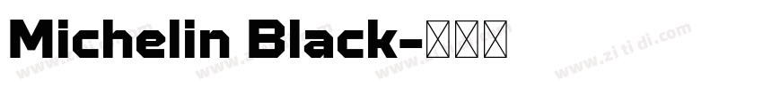 Michelin Black字体转换